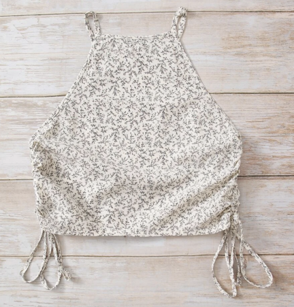 Top floral de margarita con cord?n lateral - Imagen 3