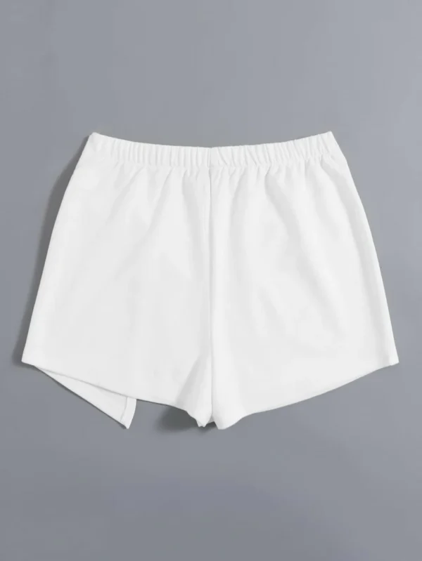 Skort bajo con abertura de cintura el?stica - Imagen 2