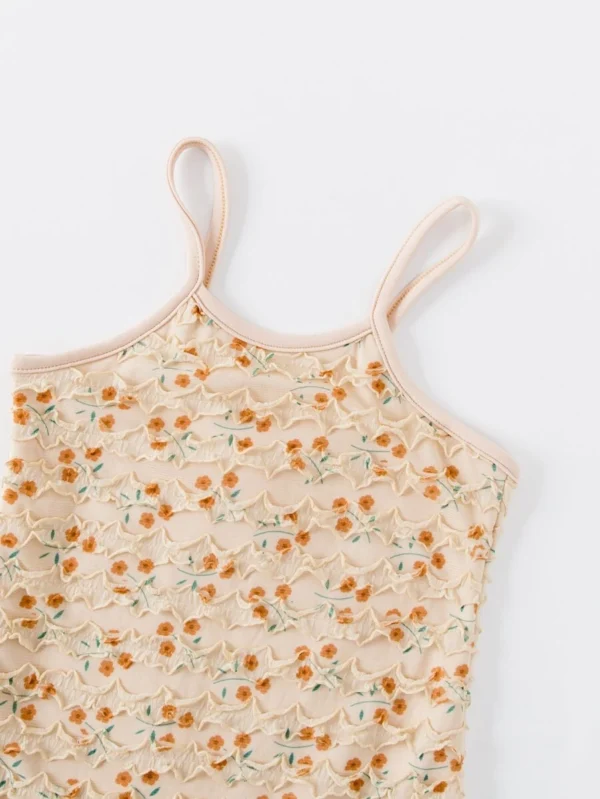 Vestido de tirantes con estampado floral - Imagen 3