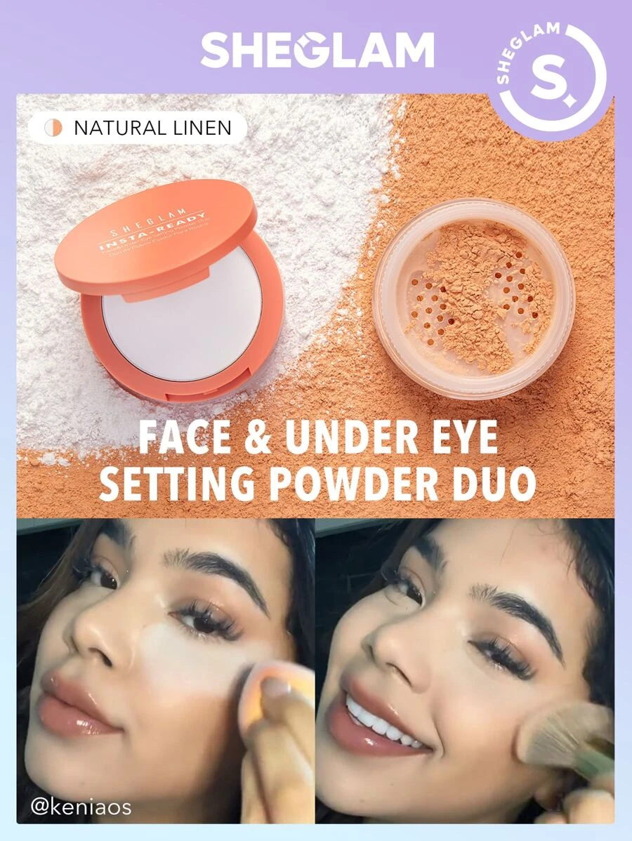 Insta-ready D?o de Polvos Fijador Para Rostro-Natural Linen