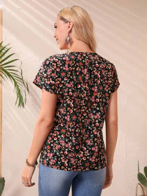 Blusa con estampado flora - Imagen 5
