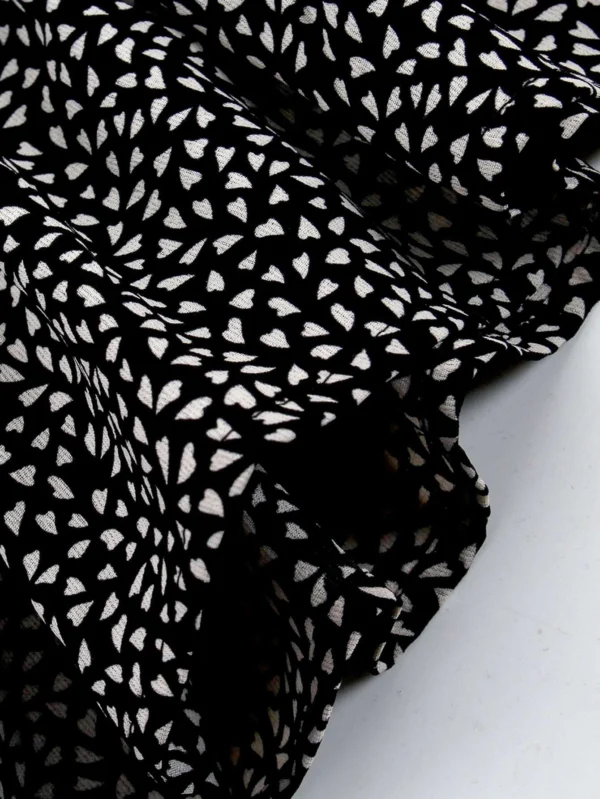 Vestido con estampado con fruncido bajo con fruncido - Imagen 3