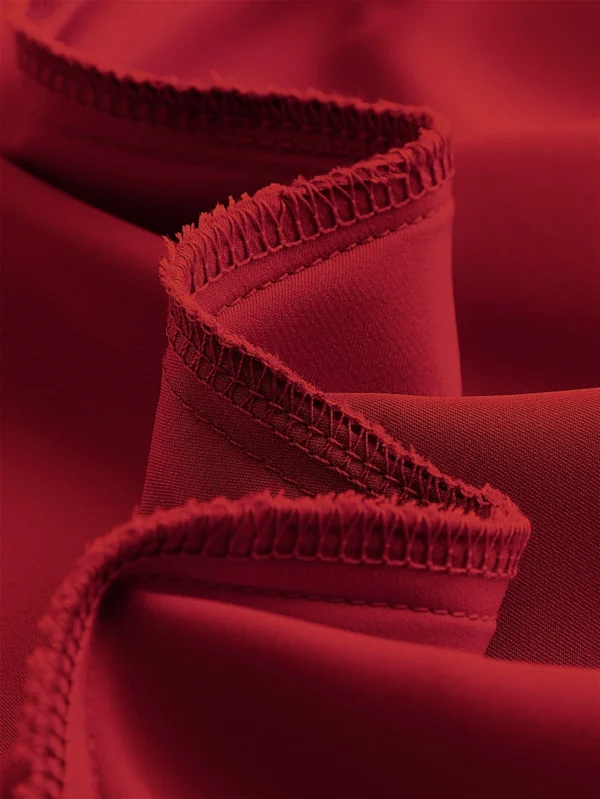 Vestido de tirantes unicolor con bot?n de muslo con abertura - Imagen 3