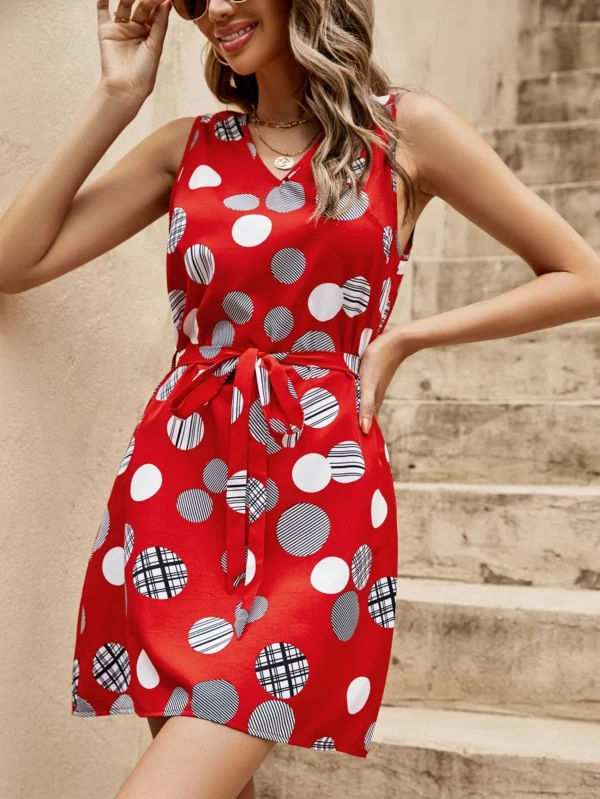 Vestido con estampado de lunares - Imagen 3