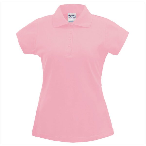 Playera Polo Manga Corta mujer rosa