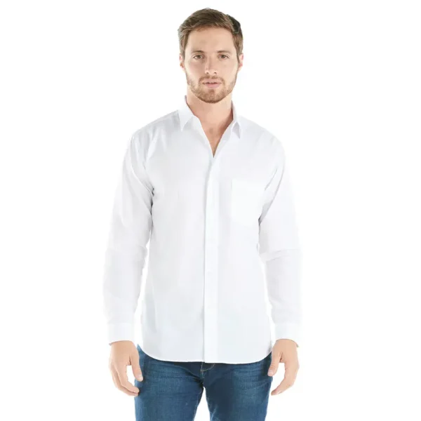 Camisa blanca manga larga