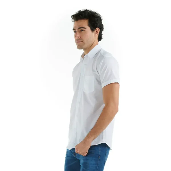 Camisa blanca manga corta - Imagen 4