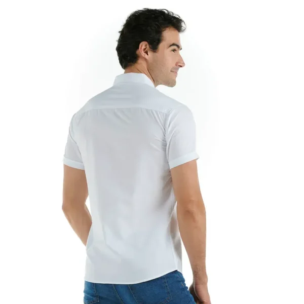Camisa blanca manga corta - Imagen 3