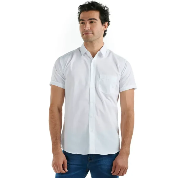 Camisa blanca manga corta - Imagen 2