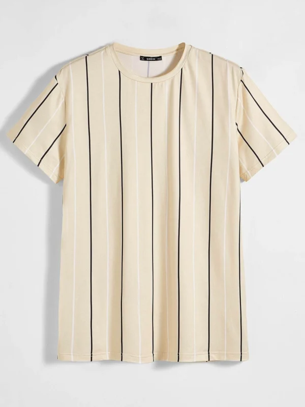 Top de hombres con estampado de rayas