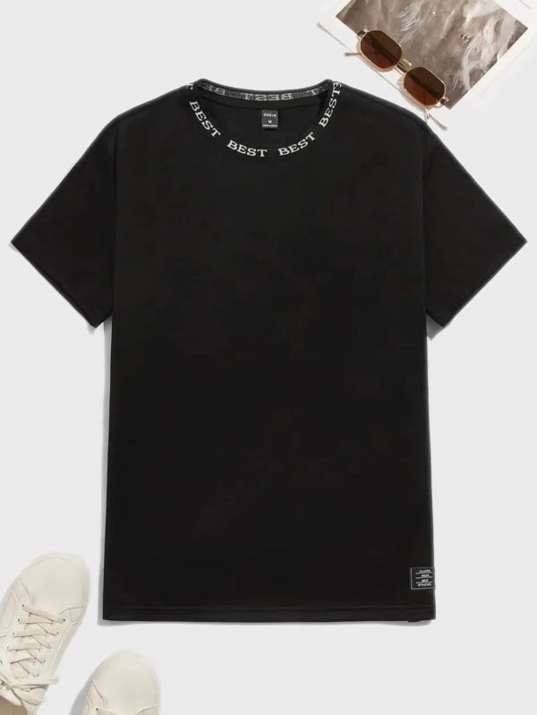 Camiseta con estampado de letra