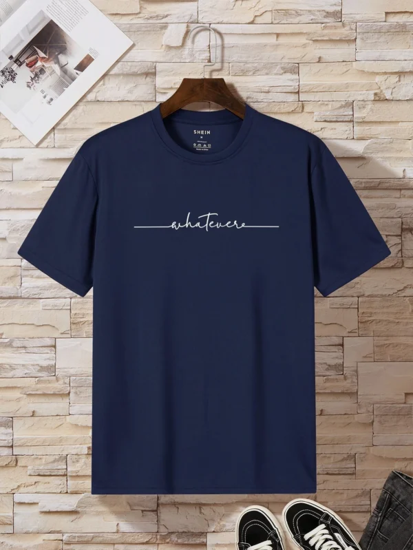 Camiseta con estampado de letra