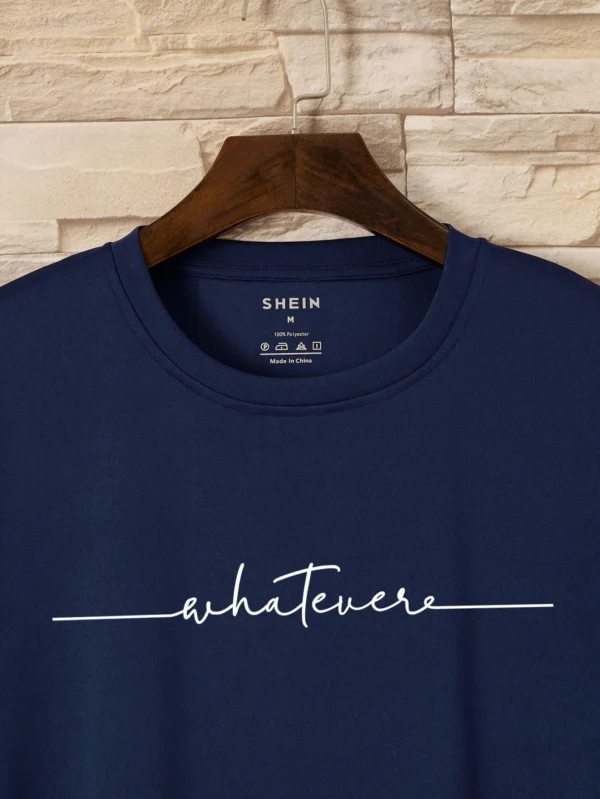 Camiseta con estampado de letra - Imagen 4