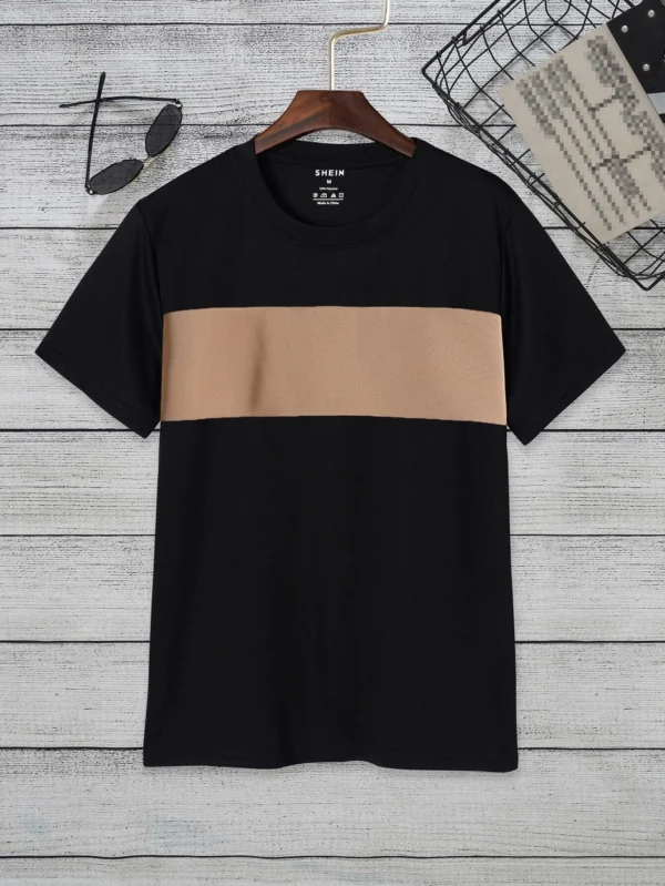 Camiseta de color combinado