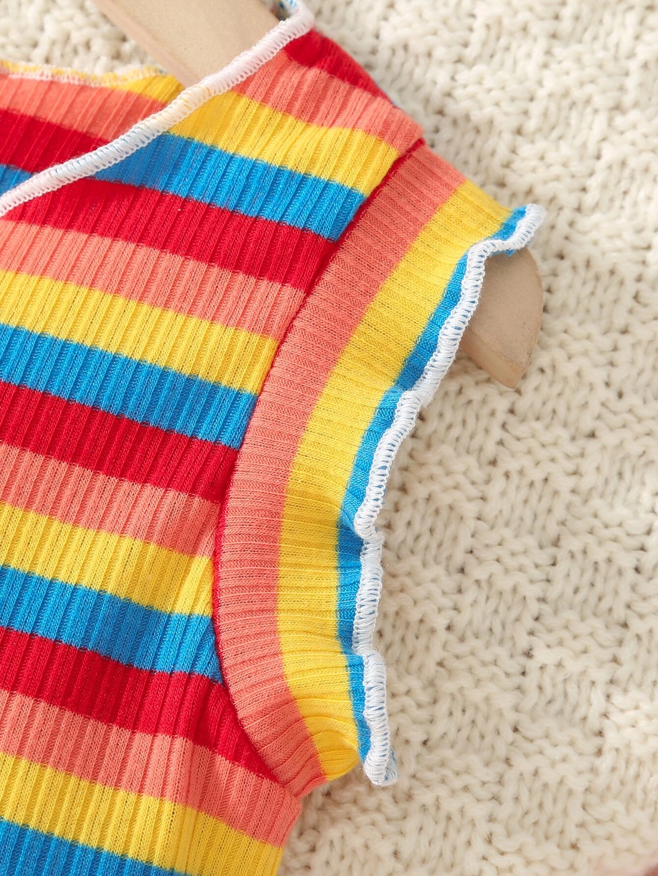 Beb? Top tank con estampado de mariposa de rayas - Imagen 4