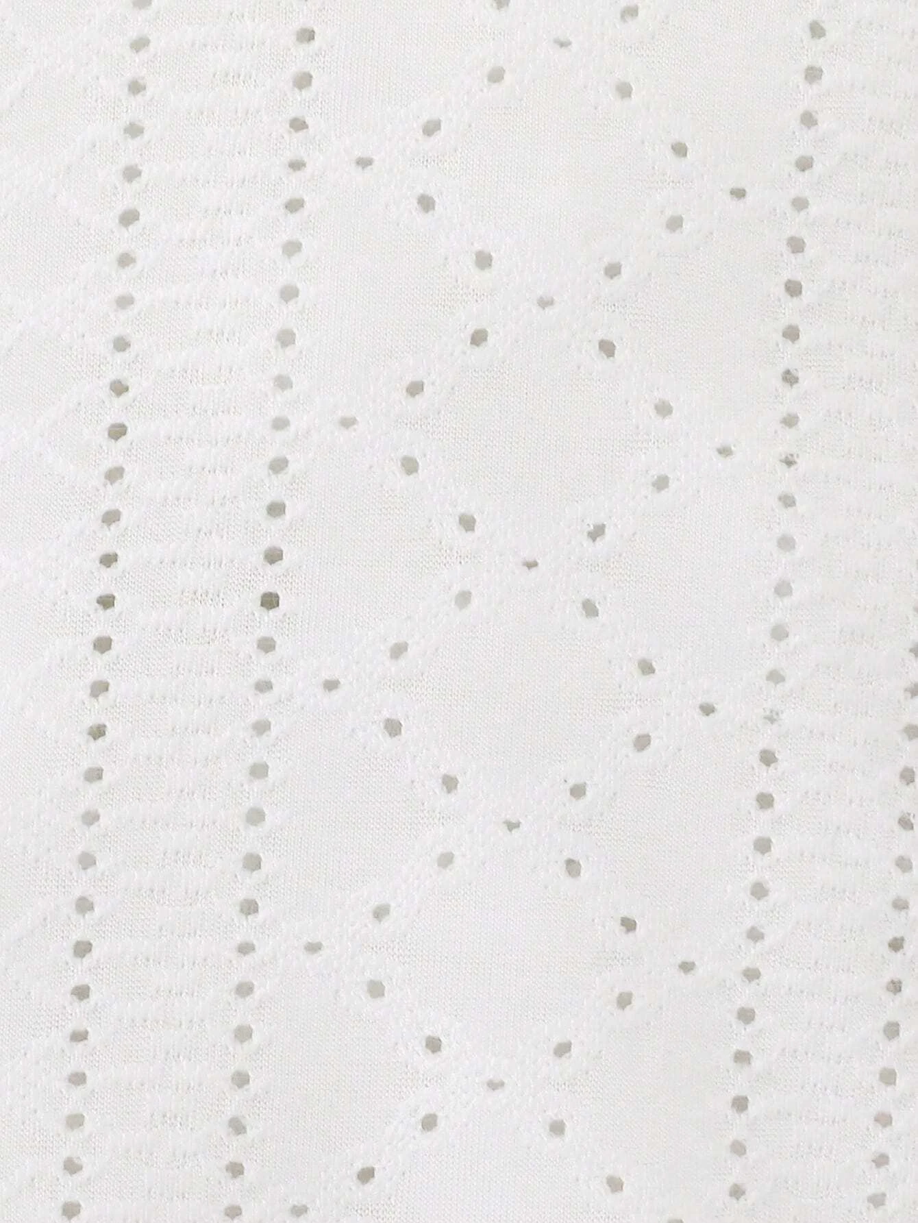 Beb? Camiseta con bordado con ojal ribete con fruncido - Imagen 5