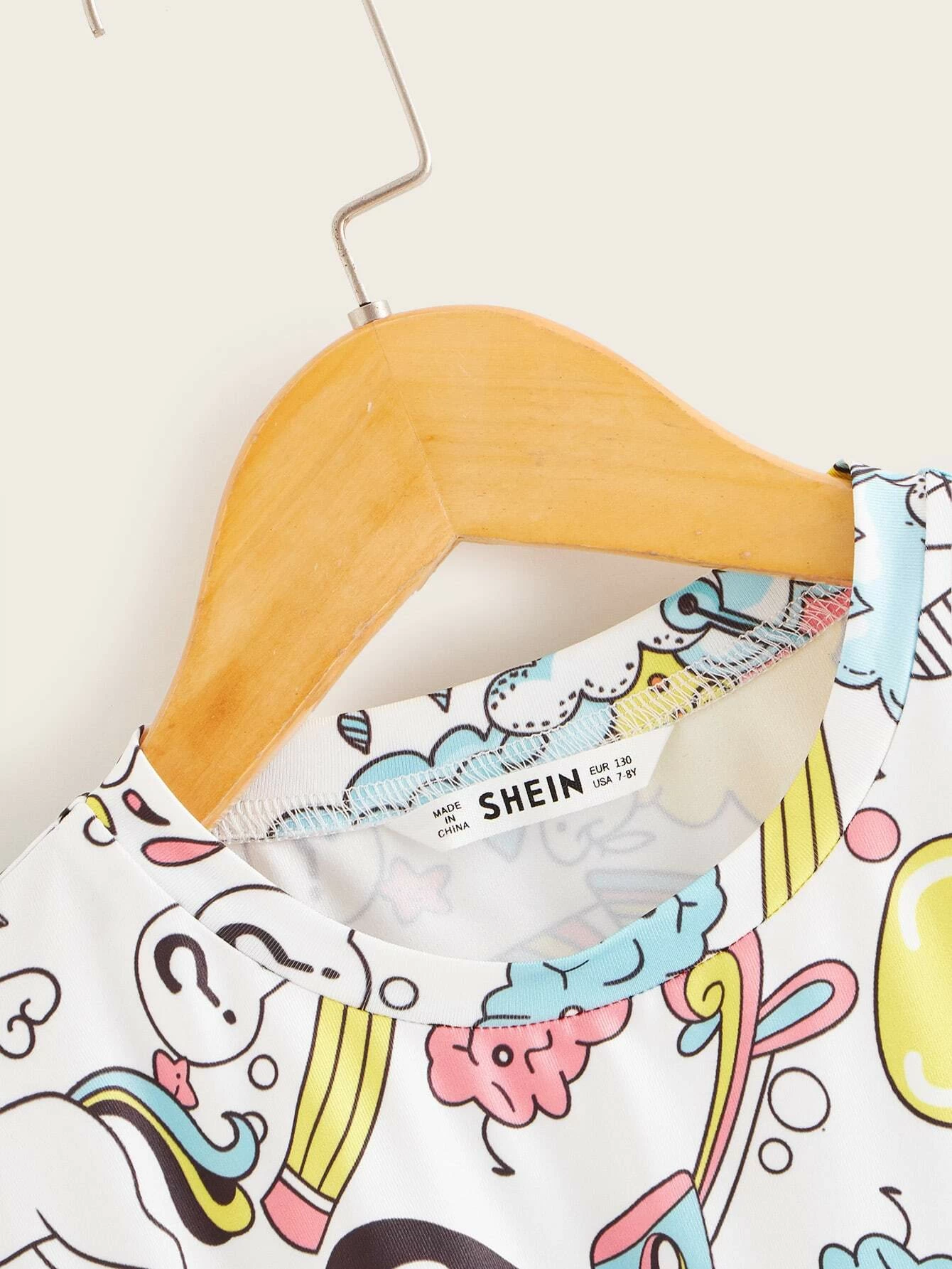 Top de ni?as con estampado de dibujos animados - Imagen 2