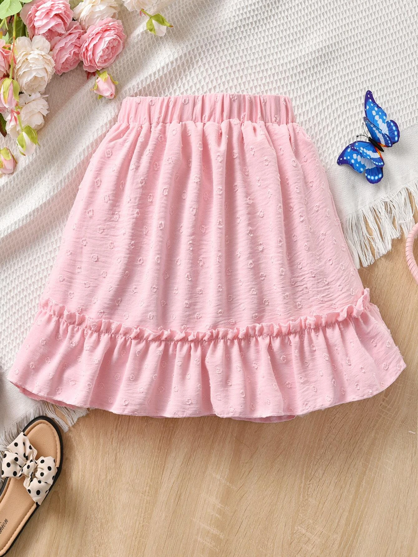 Chicas Falda de lunares bajo con fruncido - Imagen 5