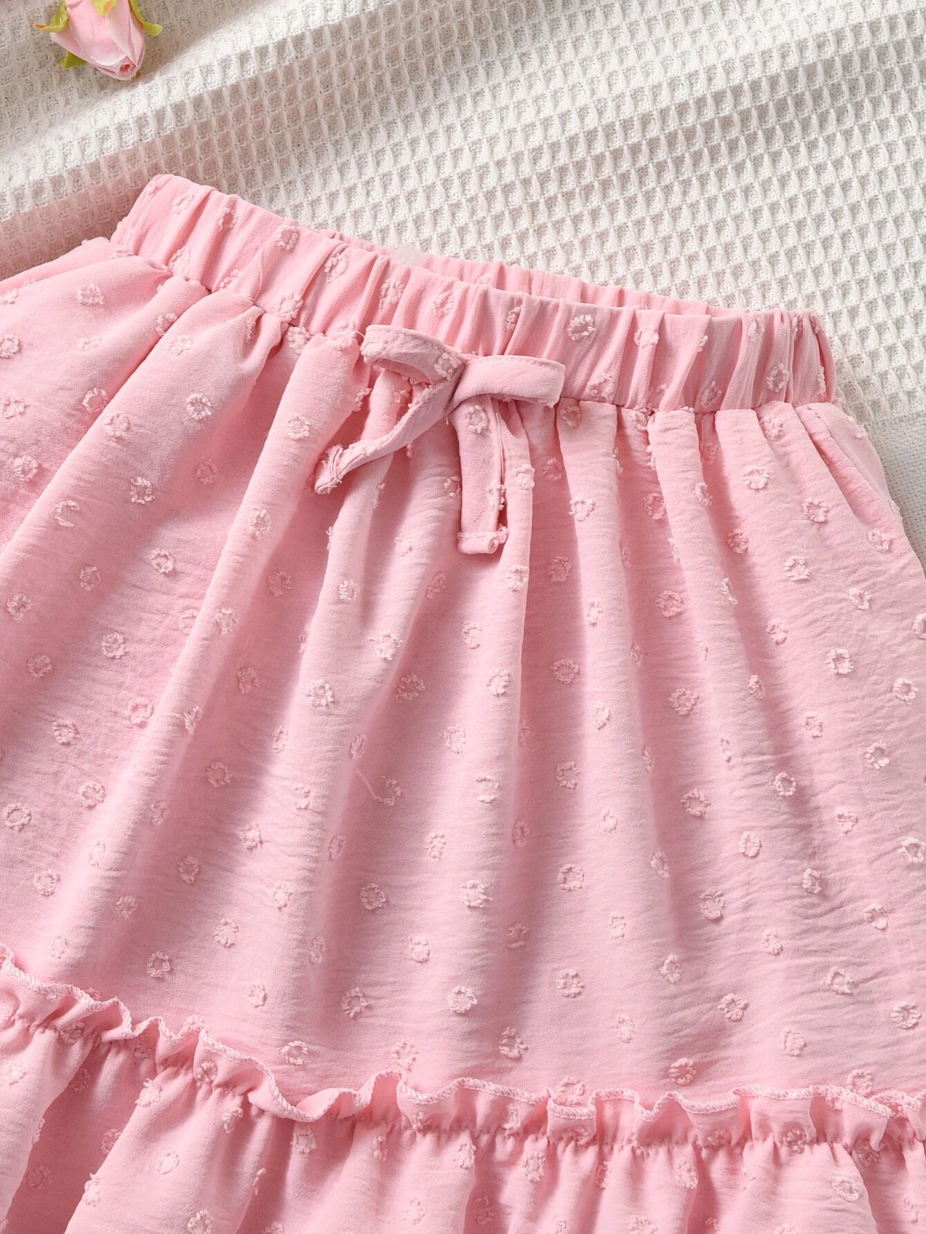 Chicas Falda de lunares bajo con fruncido - Imagen 4