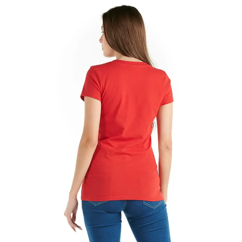 Playera Prime Cuello V Rojo mujer - Imagen 2