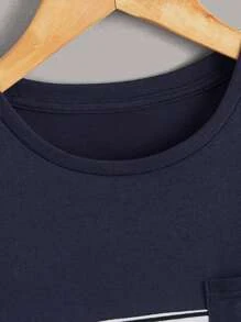 Ni?os Camiseta panel de rayas de color combinado - Imagen 2