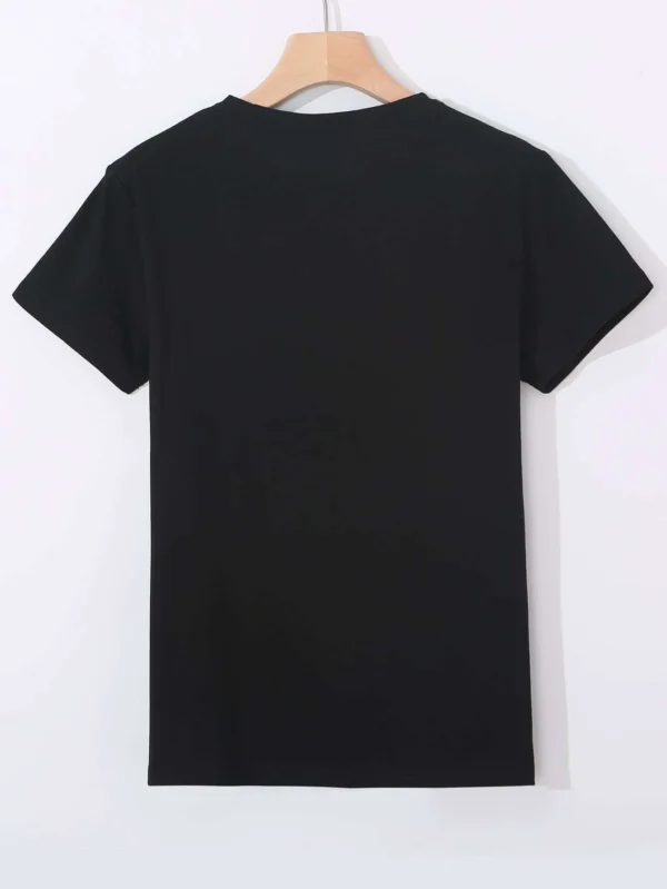 Camiseta con estampado de leopardo y coraz?n - Imagen 5