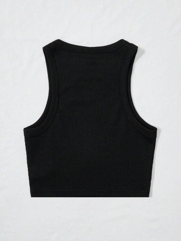 Top tank crop con estampado de letra - Imagen 5