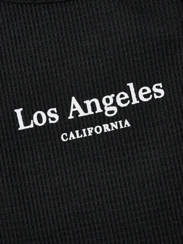 Top tank crop con estampado de letra - Imagen 2