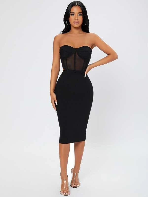 Falda de l?piz de talle alto - Imagen 5