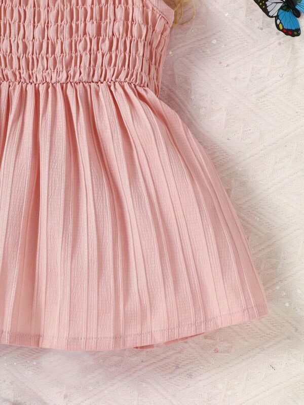 Bebé Vestido de tirantes con fruncido ribete - Imagen 5