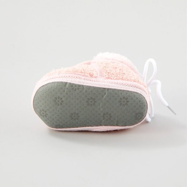 Zapatos de felpa de color s?lido para beb? - Imagen 4