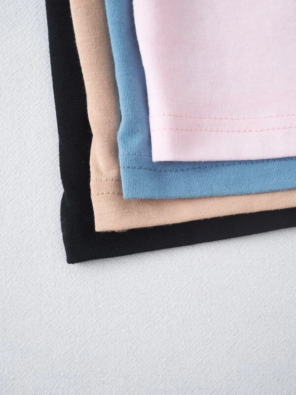 Camiseta corta unicolor - Imagen 5