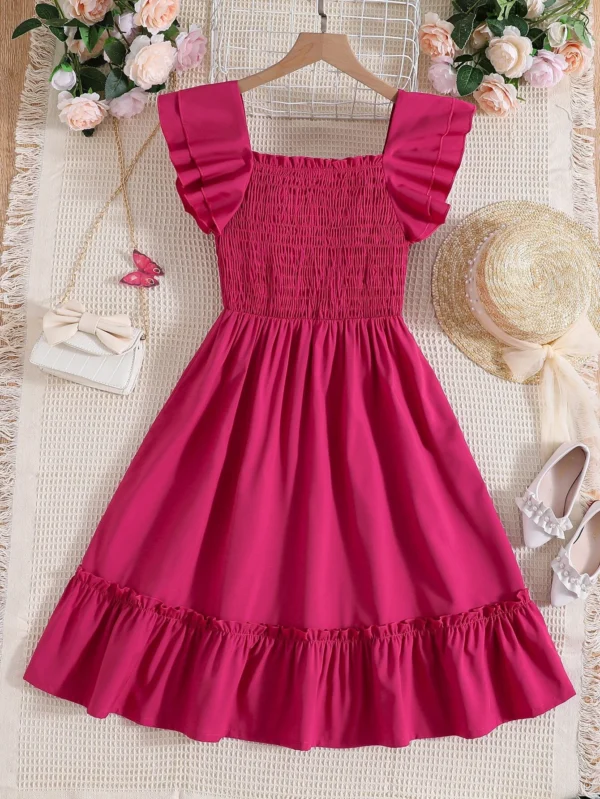 Vestido con corpi?o con fruncido bajo con fruncido - Imagen 2