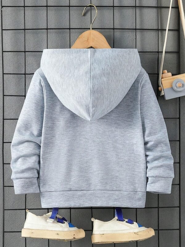 Sudadera deportiva con mangas largas, casual suelto adecuado, gris, oto?o. - Imagen 2