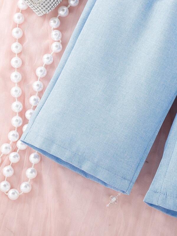 Beb? ni?a Pantalones con blazer de doble botonadura - Imagen 5