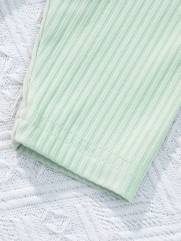 Camiseta ribete con fruncido de cuello alto - Imagen 3