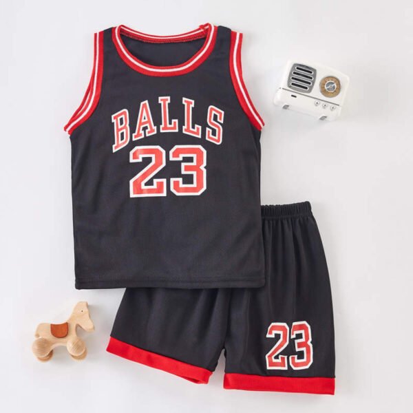 Tanque y pantalones cortos de baloncesto de 2 piezas para ni?o peque?o