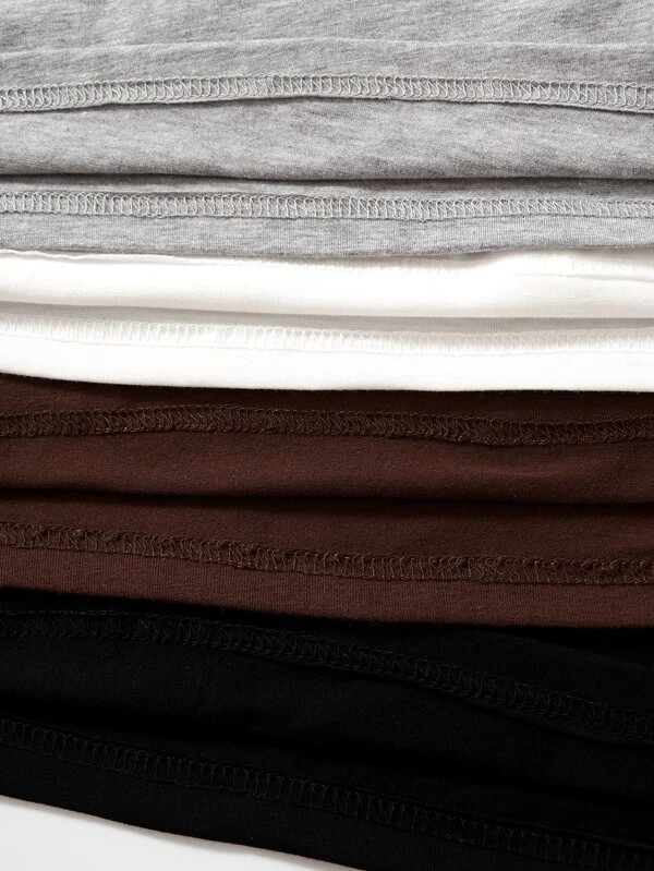 Camiseta corta unicolor - Imagen 5