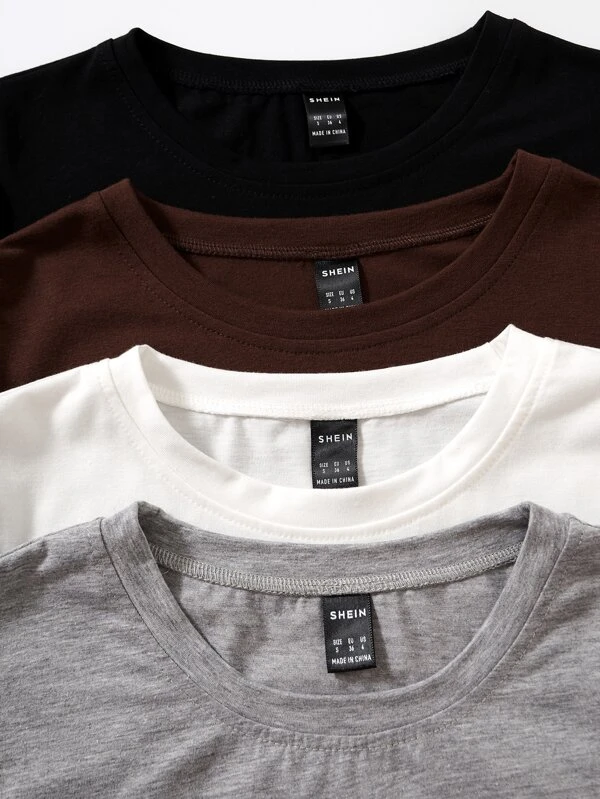 Camiseta corta unicolor - Imagen 3