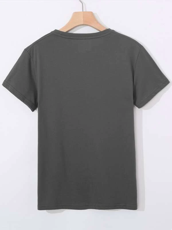 Camiseta con coraz?n & con estampado de leopardo - Imagen 2