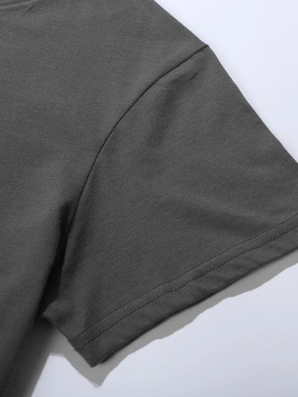 Camiseta con coraz?n & con estampado de leopardo - Imagen 4