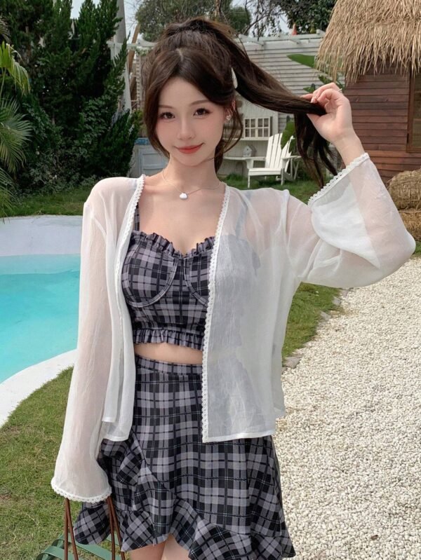 Kimono S?lido Con Frente Abierto