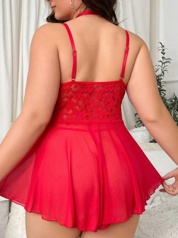 Vestido De Lenceria Con Encaje - Imagen 2