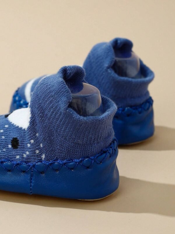 1 Par De Zapatos De Beb? Antideslizantes Lindos De Dibujos Animados azul - Imagen 3