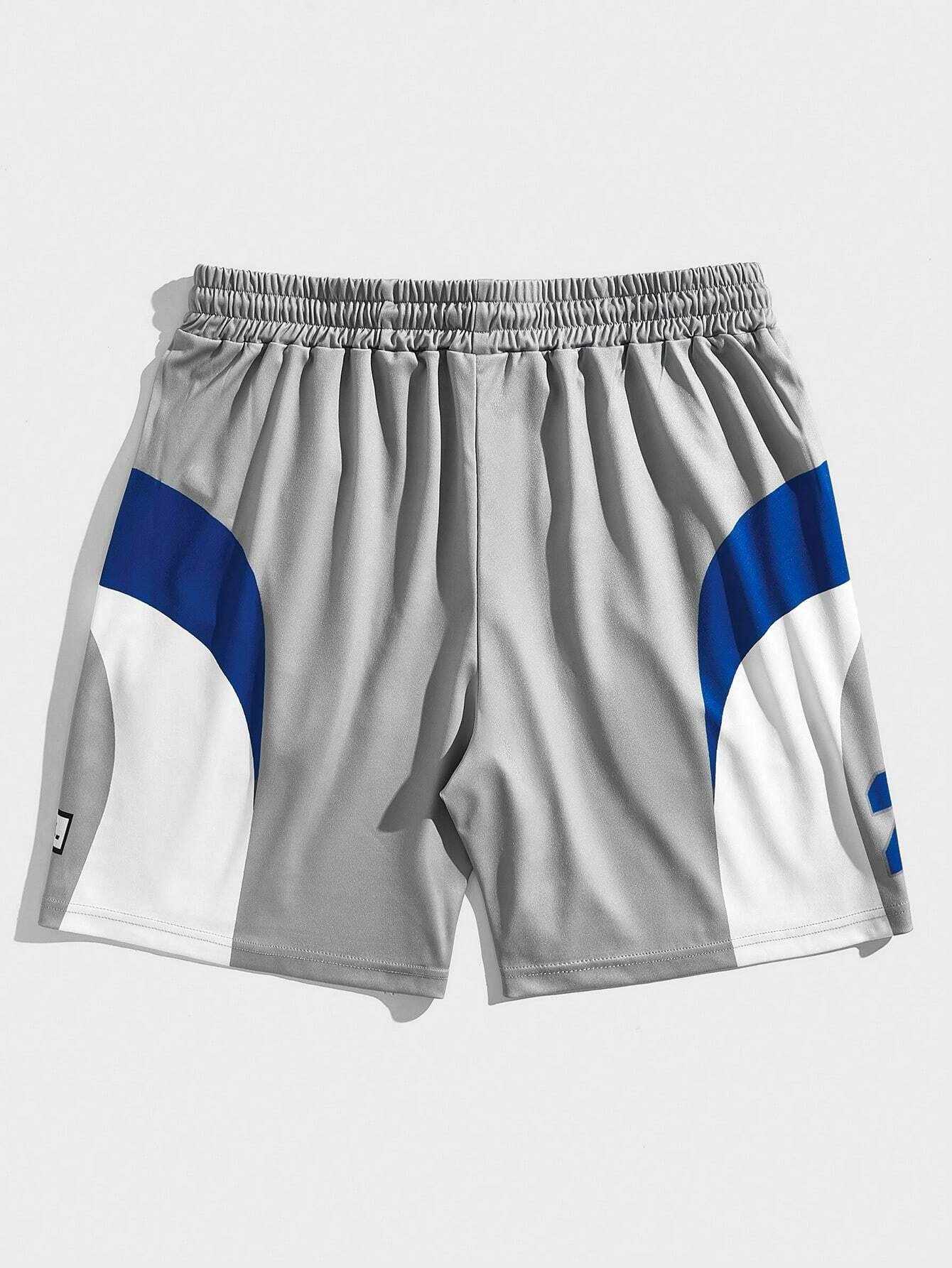 Pantalones Cortos De Cintura Con Cord?n Para Hombres Con Dise?o De Impresi?n Digital - Imagen 2