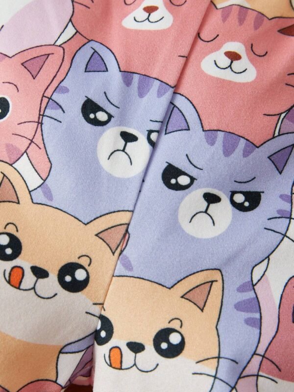 Conjunto De Blusa De Manga Larga Y Pantal?n Acampanado Ni?a - Imagen 4