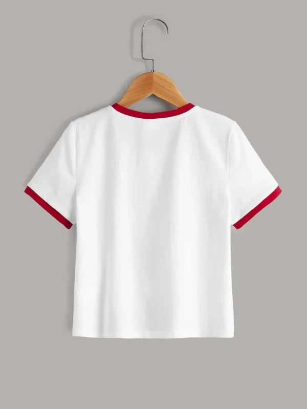 Camiseta Para Chicas Pre-adolescentes Con Estampado De Cerezas - Imagen 2