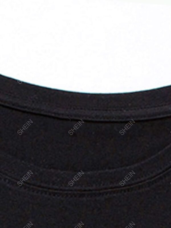 Camiseta con coraz?n con con estampado de arco?ris - Imagen 4