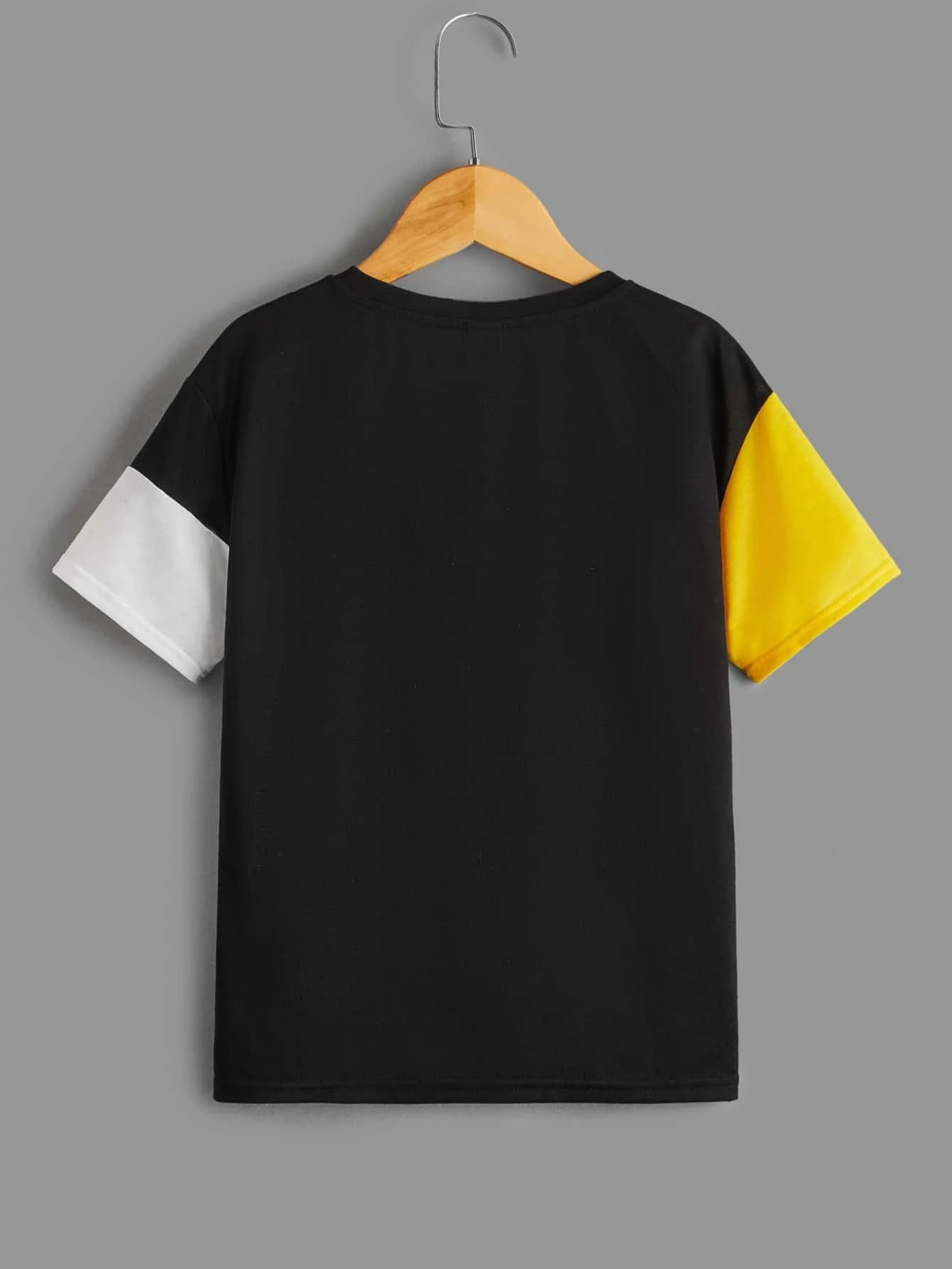 Camiseta de color combinado cornamentas con estampado - Imagen 2