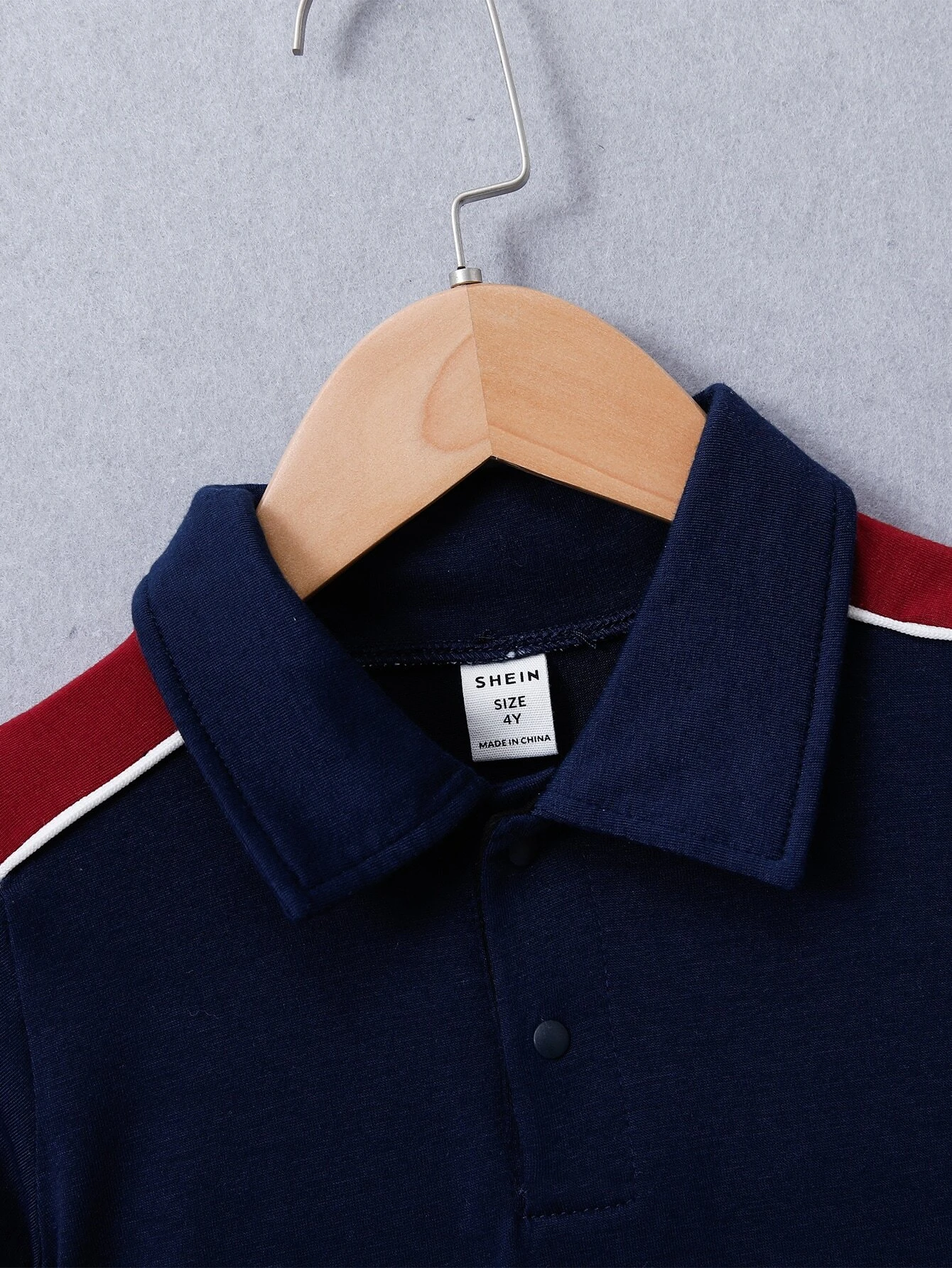 Camisa polo con costura lateral en contraste - Imagen 3